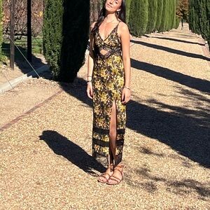 Beautiful floral cutout dress